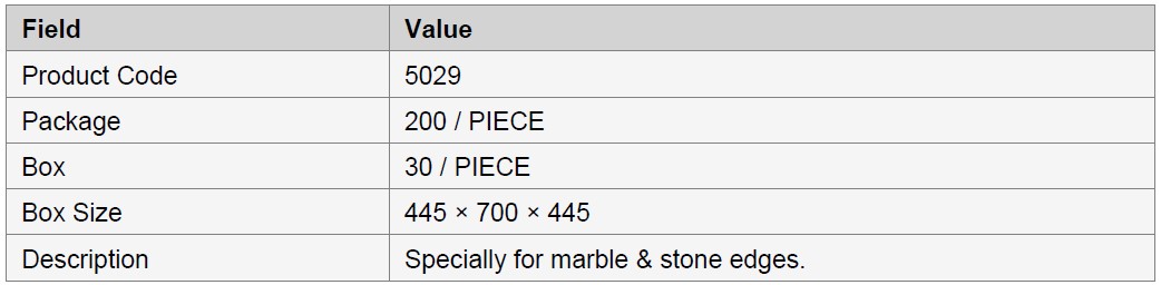 2 mm Mermer Level Plus (Yeni) (200 paket, 30 kutu) bilgi görseli 1